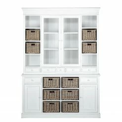 Butlers Wohnschrank CAMPAGNE - Paulownia furnier - Weiß -WOHNZIMMERMÖBEL Verkäufe 1000365703 220728 040 DETAILS P000000001000365703