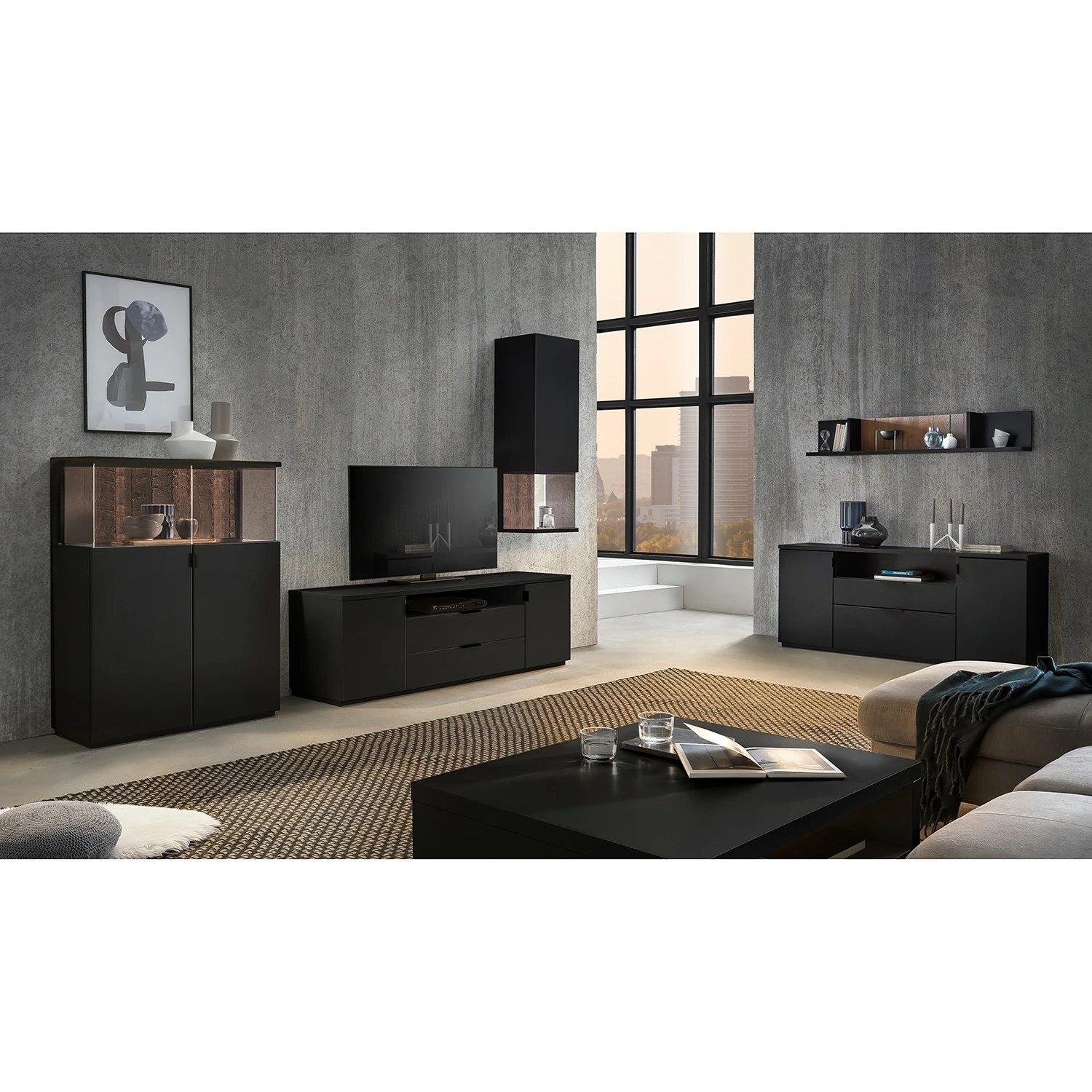 Loftscape Hängeschrank Belo - Anthrazit - Türanschlag links 2 Loftscape Hängeschrank Belo - Anthrazit - Türanschlag links – Bild 2