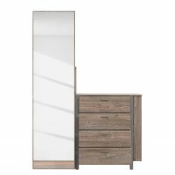 Loftscape Kommode Samtoge II - Amberg Eiche Dekor / Uni Wolfram Grau -WOHNZIMMERMÖBEL Verkäufe 1000365833 220909 050 DETAILS P000000001000365833