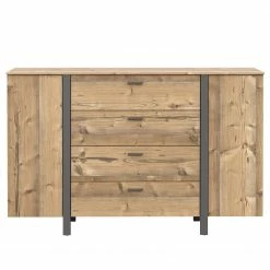 Loftscape Kommode Samtoge I - Bramberg Fichte Dekor / Uni Wolfram Dekor -WOHNZIMMERMÖBEL Verkäufe 1000365842 220909 040 DETAILS P000000001000365842