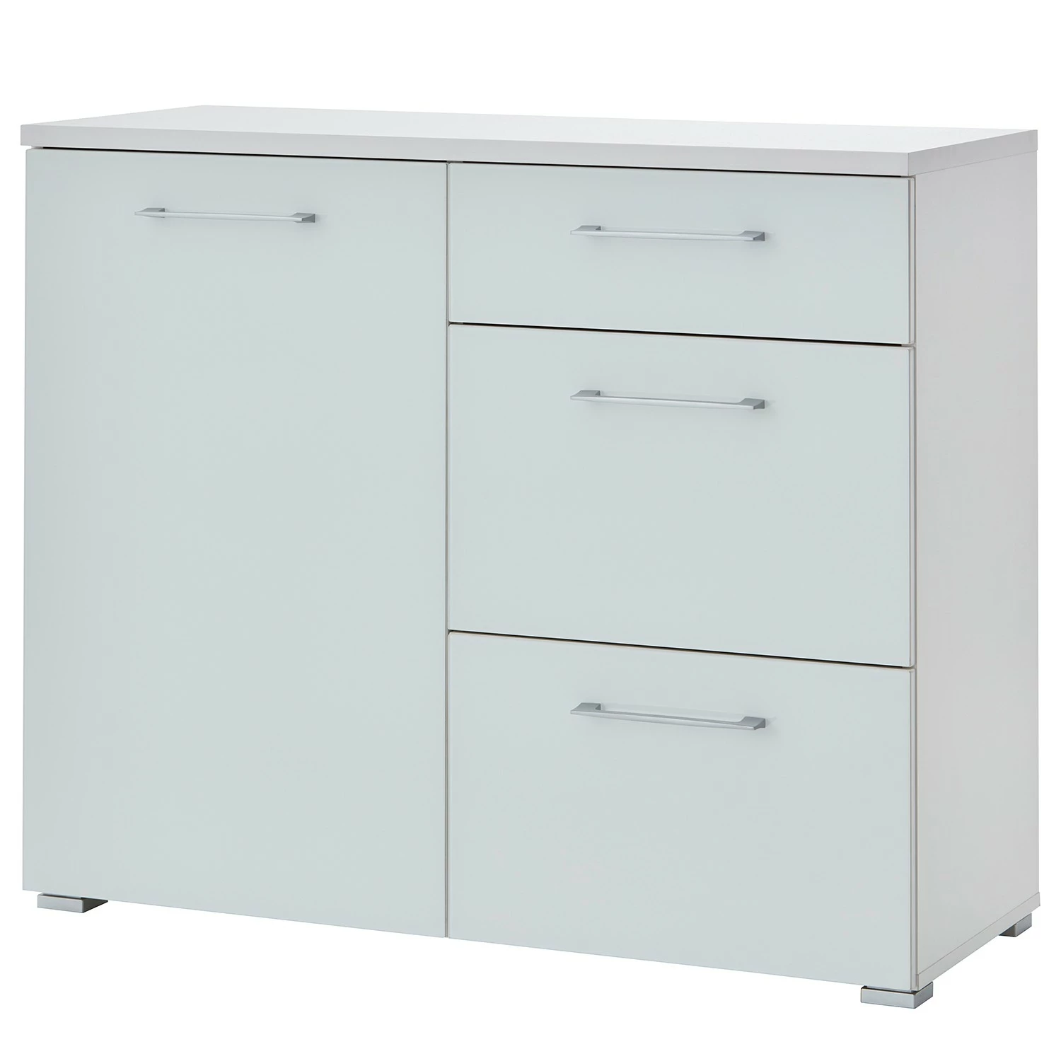 Germania Kommode Campo II - Glas - Weiß 1 Germania Kommode Campo II - Glas - Weiß