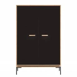 Schildmeyer Highboard Looks - Schwarz / Eiche Dekor -WOHNZIMMERMÖBEL Verkäufe 1000366039 220809 030 DETAILS P000000001000366039