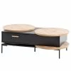 Schildmeyer Couchtisch Looks II - Schwarz / Eiche Dekor