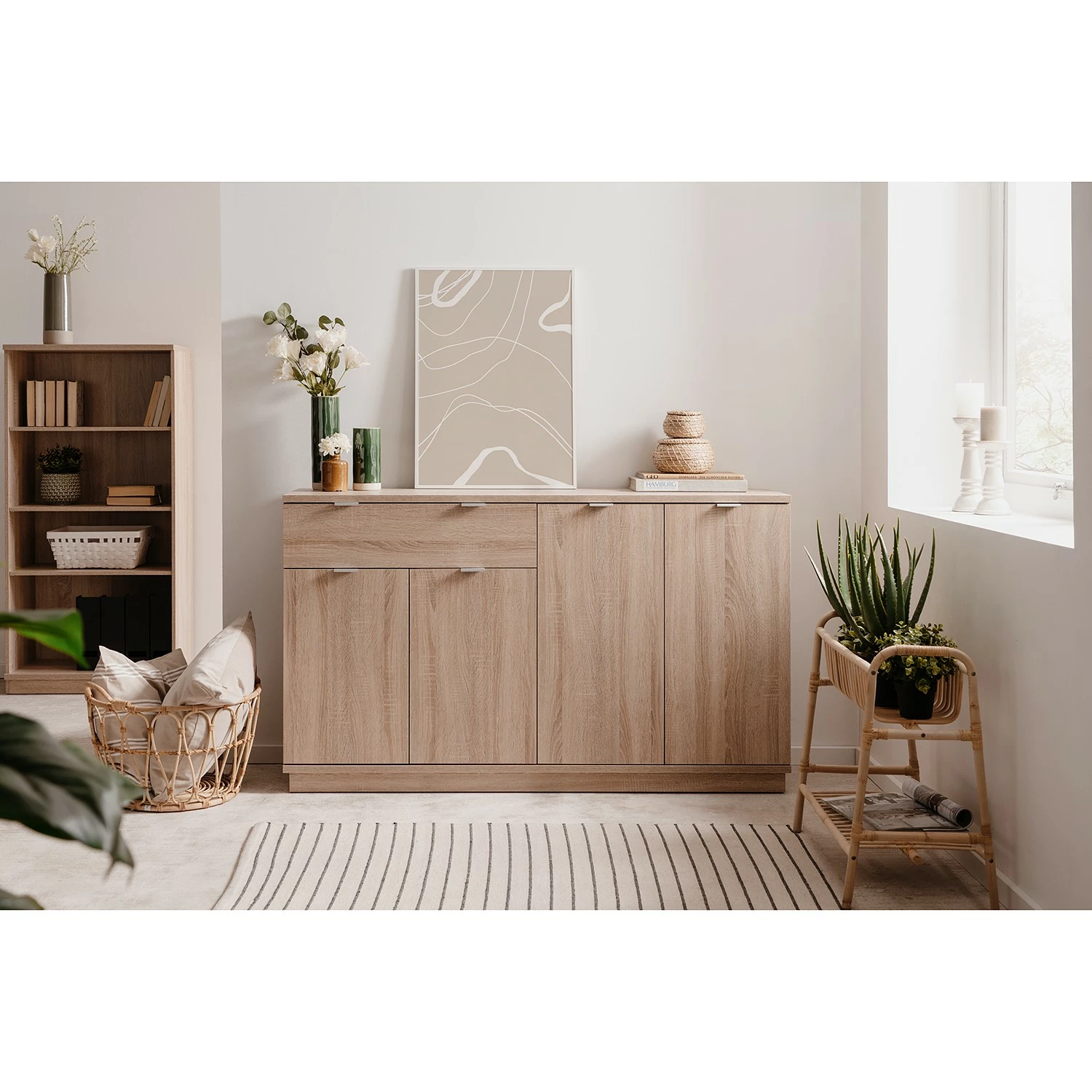 Loftscape Sideboard Alcester I - Eiche Sonoma Dekor 3 Loftscape Sideboard Alcester I - Eiche Sonoma Dekor – Bild 3