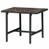 Red Living Beistelltisch Bowes - Marmor Braun Dekor / Schwarz