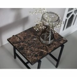 Red Living Beistelltisch Bowes - Marmor Braun Dekor / Schwarz -WOHNZIMMERMÖBEL Verkäufe 1000366390 220823 021 MOOD DETAILS P000000001000366390 mood