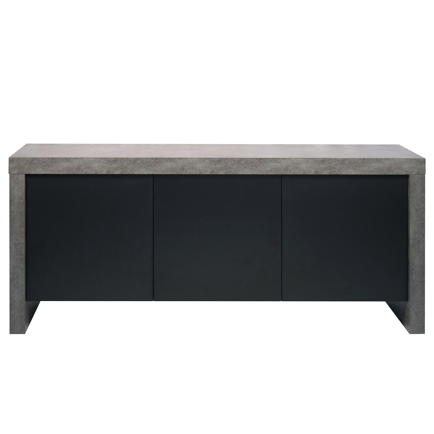 Temahome Sideboard Kobe II - Schwarz / Beton Dekor 5 Temahome Sideboard Kobe II - Schwarz / Beton Dekor – Bild 5
