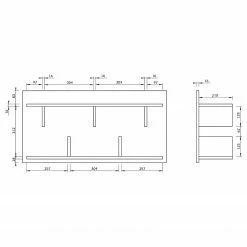 Temahome Wandregal Bern - Schwarz -WOHNZIMMERMÖBEL Verkäufe 1000366646 220906 501 SKETCH DETAILS P000000001000366646 sketch