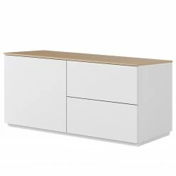 Temahome Kommode Join V - Weiß / Eiche