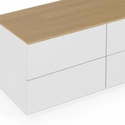 Temahome Kommode Join VI - Weiß / Eiche -WOHNZIMMERMÖBEL Verkäufe 1000366683 220906 050 DETAILS P000000001000366683