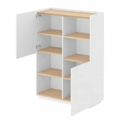 Temahome Highboard Nina - Echtholzfurnier - Weiß -WOHNZIMMERMÖBEL Verkäufe 1000366698 220906 030 DETAILS P000000001000366698