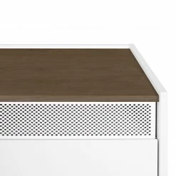 Temahome TV-Lowboard Radio - Echtholzfurnier - Weiß / Walnuss -WOHNZIMMERMÖBEL Verkäufe 1000366713 220906 070 DETAILS P000000001000366713