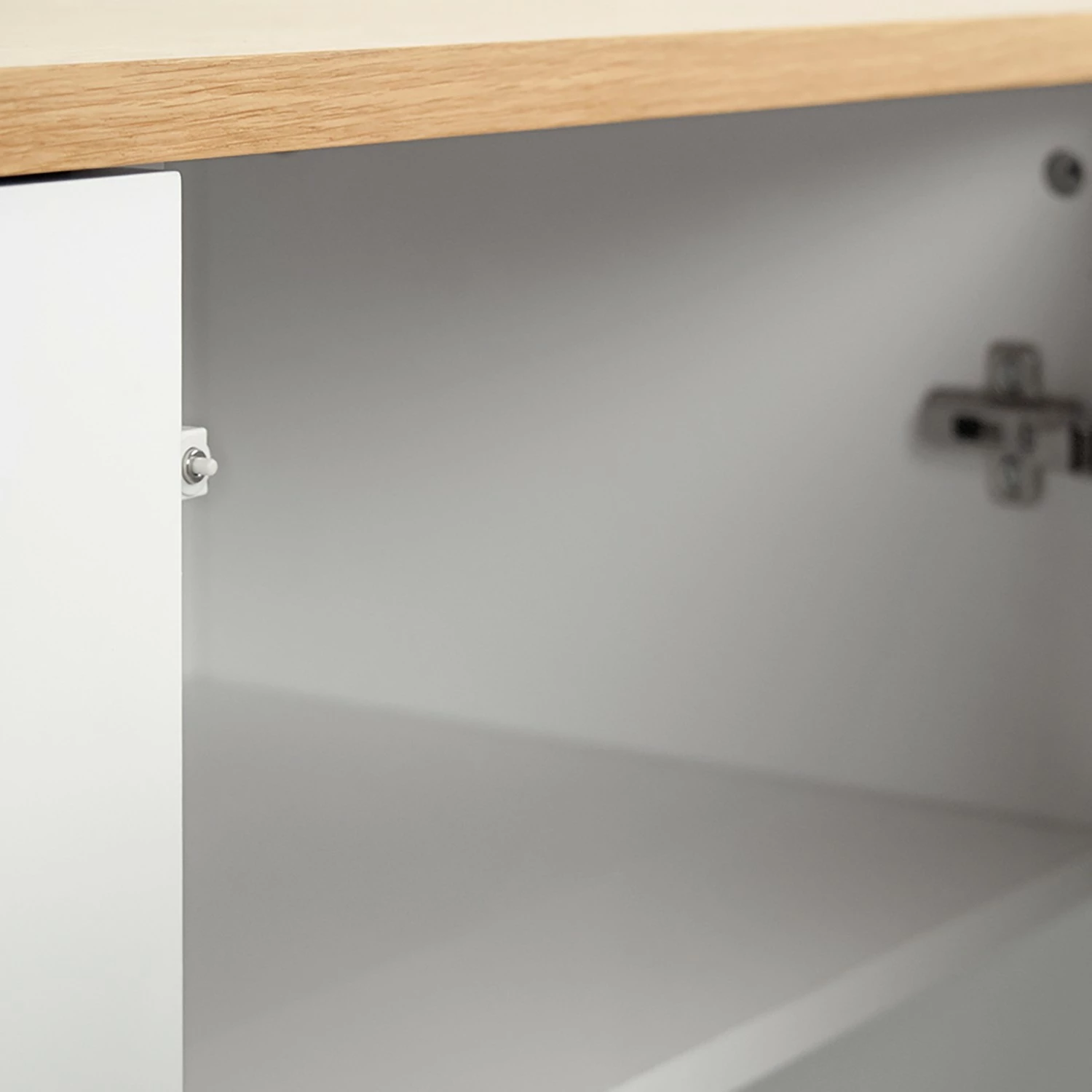 Temahome Sideboard Edge - Echtholzfurnier - / Weiß / Eiche 6 Temahome Sideboard Edge - Echtholzfurnier - / Weiß / Eiche – Bild 6