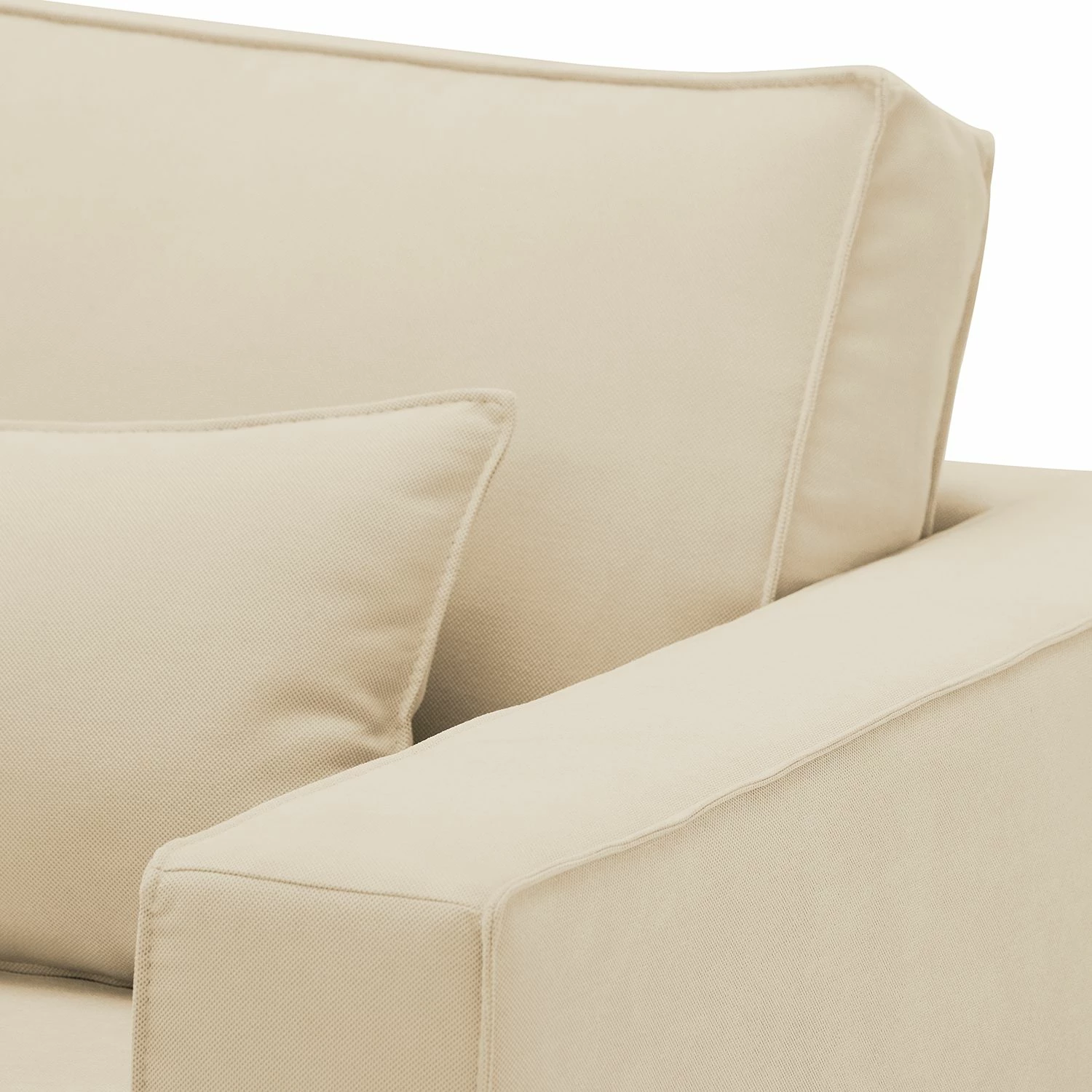 Studio Copenhagen Sofa Lacona (3-Sitzer) Webstoff - Stoff Dona: Hellbeige 6 Studio Copenhagen Sofa Lacona (3-Sitzer) Webstoff - Stoff Dona: Hellbeige – Bild 6