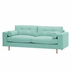 Studio Copenhagen Sofa Marlon (3-Sitzer) Webstoff - Stoff Dona: Mintgrün