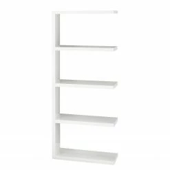 Fredriks Anbauregal Concept II - Hochglanz Weiß