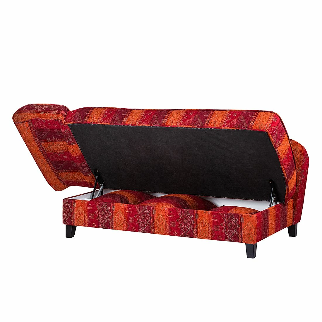 Maison Belfort Recamiere Adelaide (mit Schlaffunktion) - Webstoff Rot - Armlehne davorstehend links 3 Maison Belfort Recamiere Adelaide (mit Schlaffunktion) - Webstoff Rot - Armlehne davorstehend links – Bild 3