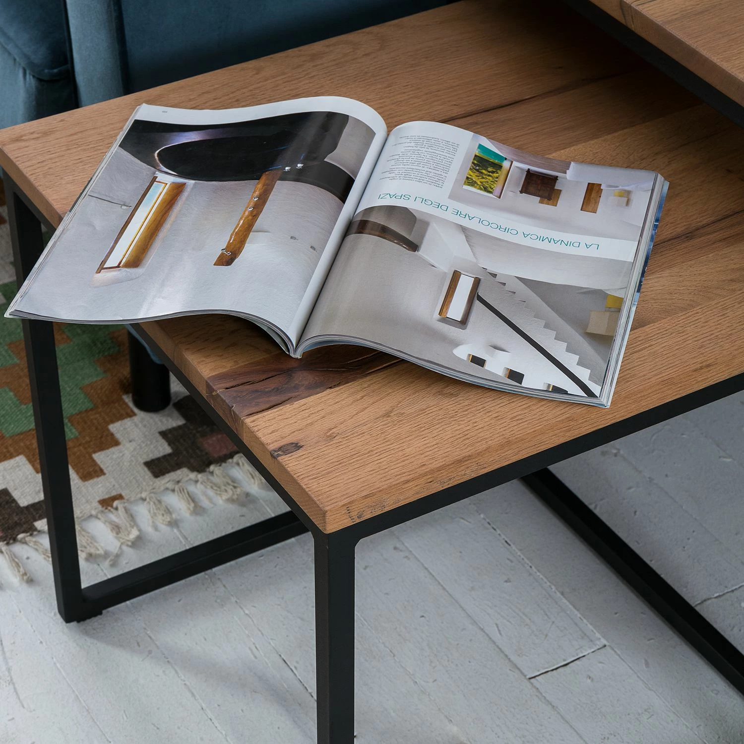 Ars manufacti Beistelltisch Candler (3-teilig) - Eiche massiv / Metall 9 Ars manufacti Beistelltisch Candler (3-teilig) - Eiche massiv / Metall – Bild 9