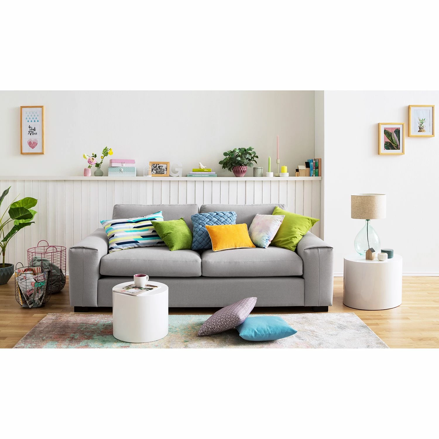 Fredriks Beistelltisch Circle (2er-Set) - Hochglanz Weiß 2 Fredriks Beistelltisch Circle (2er-Set) - Hochglanz Weiß – Bild 2