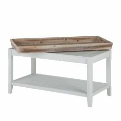 Maison Belfort Couchtisch Beach House N0.01 - Paulownia teilmassiv - Paulownia Antik / Weiß -WOHNZIMMERMÖBEL Verkäufe beistelltisch factory n0 01 industrial style 1397077