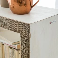 Wolf-Möbel Beistelltisch Goa White - Mehrfarbig -WOHNZIMMERMÖBEL Verkäufe beistelltisch goa white mehrfarbig 4028292