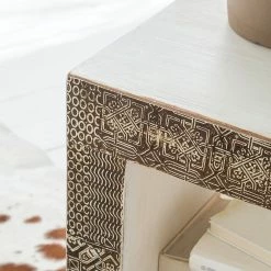 Wolf-Möbel Beistelltisch Goa White - Mehrfarbig -WOHNZIMMERMÖBEL Verkäufe beistelltisch goa white mehrfarbig 4028300