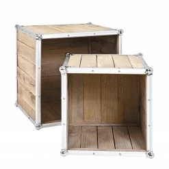 Ars manufacti Beistelltisch Palmori (2er-Set) - Kiefer massiv / Aluminium -WOHNZIMMERMÖBEL Verkäufe beistelltisch palmori 2er set kiefer massiv aluminium 4239148