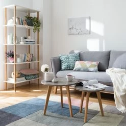 Mørteens Beistelltisch-Set Nilla II (2-teilig) - Beton Dekor -WOHNZIMMERMÖBEL Verkäufe beistelltisch set nilla ii 2 teilig eiche teilmassiv beton dekor 4783424