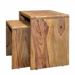 Ars Natura Beistelltisch-Set Trangle (2-teilig) - Sheesham Massiv -WOHNZIMMERMÖBEL Verkäufe beistelltisch set trangle 2 teilig sheesham massiv 2841682