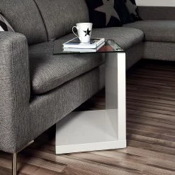 Loftscape Beistelltisch Sono - Hochglanz Weiß 7 Loftscape Beistelltisch Sono - Hochglanz Weiß -WOHNZIMMERMÖBEL Verkäufe beistelltisch sono hochglanz weiss 1029998