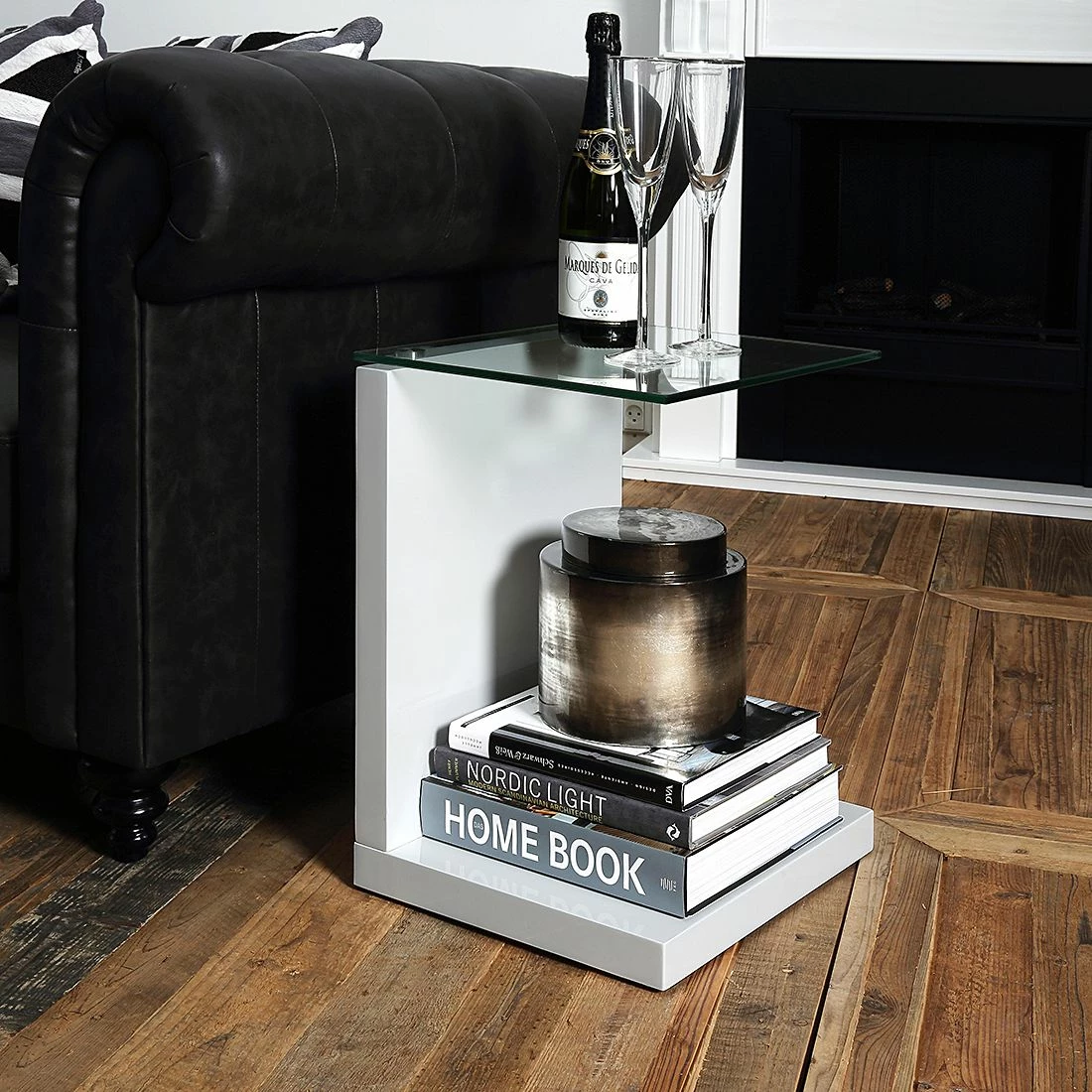 Loftscape Beistelltisch Sono - Hochglanz Weiß 4 Loftscape Beistelltisch Sono - Hochglanz Weiß – Bild 4