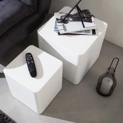 Fredriks Beistelltisch Square (2er-Set) - Hochglanz Weiß 8 Fredriks Beistelltisch Square (2er-Set) - Hochglanz Weiß -WOHNZIMMERMÖBEL Verkäufe beistelltisch square 2er set hochglanz weiss 4256124