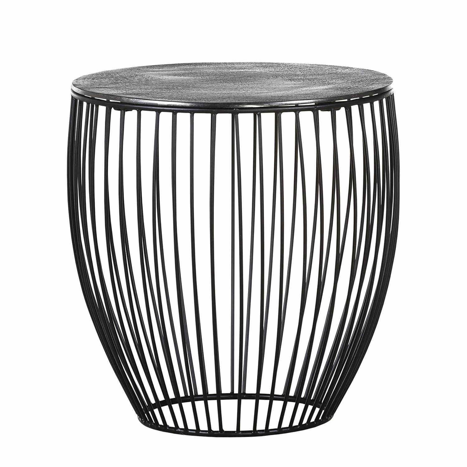 Ars manufacti Beistelltisch Suzu - Metall - Steingrau / Schwarz 1 Ars manufacti Beistelltisch Suzu - Metall - Steingrau / Schwarz