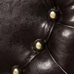 Maison Belfort Bigsofa Mosambik - Kunstleder / Webstoff - Dunkelbraun / Rot - Dunkelbraun / Rot -WOHNZIMMERMÖBEL Verkäufe bigsofa christian kunstleder schwarz webstoff rot 354621