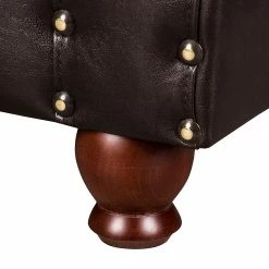 Maison Belfort Bigsofa Mosambik - Kunstleder / Webstoff - Dunkelbraun / Rot - Dunkelbraun / Rot -WOHNZIMMERMÖBEL Verkäufe bigsofa christian kunstleder schwarz webstoff rot 354623