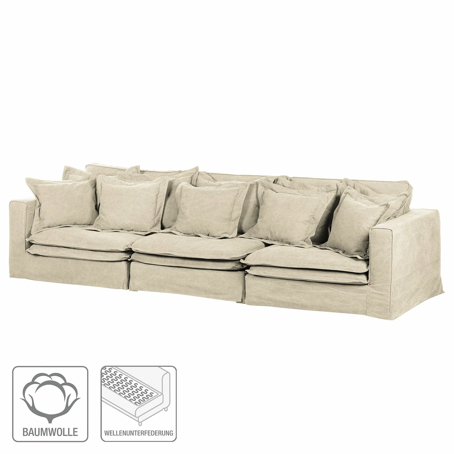 Maison Belfort Bigsofa Coral Beach Webstoff - Sahara 2 Maison Belfort Bigsofa Coral Beach Webstoff - Sahara – Bild 2