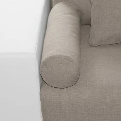 Roomscape Bigsofa Cubba (mit Schlaffunktion) - Kunstleder / Strukturstoff - Weiß / Cappuccino -WOHNZIMMERMÖBEL Verkäufe bigsofa cubba mit schlaffunktion kunstleder strukturstoff weiss cappuccino 4069548