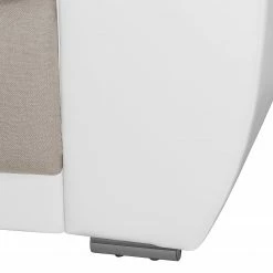 Roomscape Bigsofa Cubba (mit Schlaffunktion) - Kunstleder / Strukturstoff - Weiß / Cappuccino -WOHNZIMMERMÖBEL Verkäufe bigsofa cubba mit schlaffunktion kunstleder strukturstoff weiss cappuccino 4069556