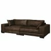 Fredriks Bigsofa Mandor Antiklederlook - Braun
