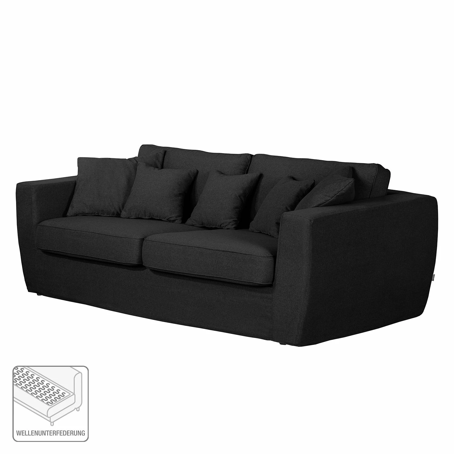 Roomscape Bigsofa Montargil II Webstoff - Anthrazit 2 Roomscape Bigsofa Montargil II Webstoff - Anthrazit – Bild 2