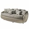 Cotta Bigsofa Pias Kunstleder / Webstoff - Cappuccino / Champagnermetallic