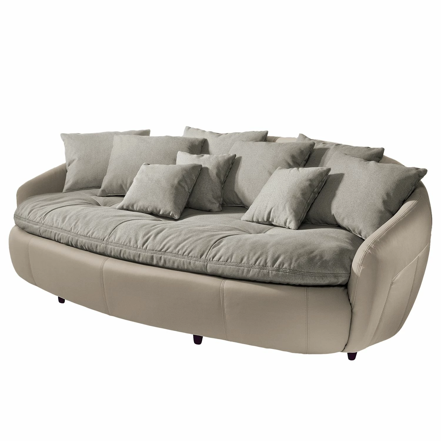 Cotta Bigsofa Pias Kunstleder / Webstoff - Cappuccino / Champagnermetallic 1 Cotta Bigsofa Pias Kunstleder / Webstoff - Cappuccino / Champagnermetallic