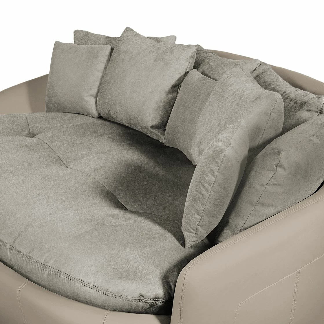 Cotta Bigsofa Pias Kunstleder / Webstoff - Cappuccino / Champagnermetallic 5 Cotta Bigsofa Pias Kunstleder / Webstoff - Cappuccino / Champagnermetallic – Bild 5