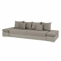 Fredriks Bigsofa Truman Kunstleder /Samtstoff - Taupe
