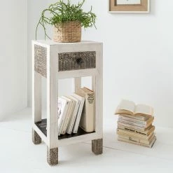 Wolf-Möbel Beistelltisch Goa White - Mehrfarbig -WOHNZIMMERMÖBEL Verkäufe blumensaeule goa white mehrfarbig 4024156