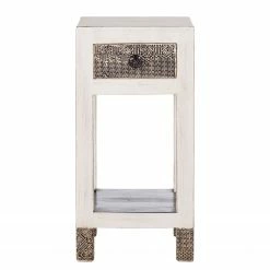 Wolf-Möbel Beistelltisch Goa White - Mehrfarbig -WOHNZIMMERMÖBEL Verkäufe blumensaeule goa white mehrfarbig 4028032