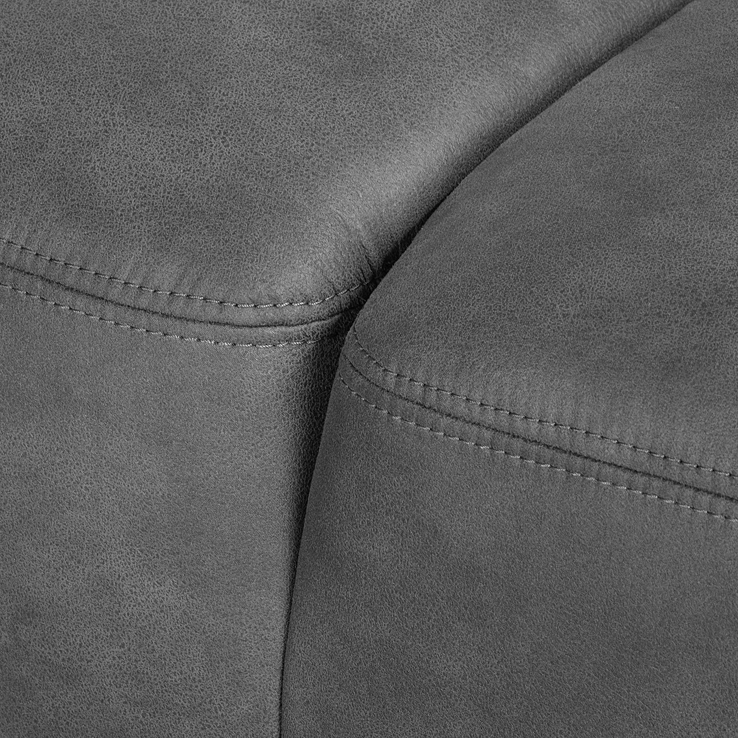 Modoform Boxspring-Ecksofa Pignola Microfaser - Antiklederlook - Grau 11 Modoform Boxspring-Ecksofa Pignola Microfaser - Antiklederlook - Grau – Bild 11