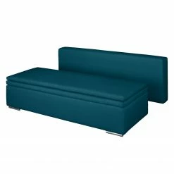 Fredriks Boxspring-Schlafsofa Goodlow - Webstoff Polia: Jeansblau - Mit Schlaffunktion -WOHNZIMMERMÖBEL Verkäufe boxspring schlafsofa goodlow strukturstoff petrol 4281300