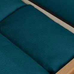 Fredriks Boxspring-Schlafsofa Goodlow - Webstoff Polia: Jeansblau - Mit Schlaffunktion -WOHNZIMMERMÖBEL Verkäufe boxspring schlafsofa goodlow strukturstoff petrol 4281304