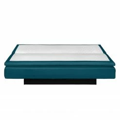 Fredriks Boxspring-Schlafsofa Goodlow - Webstoff Polia: Jeansblau - Mit Schlaffunktion -WOHNZIMMERMÖBEL Verkäufe boxspring schlafsofa goodlow strukturstoff petrol 4281312